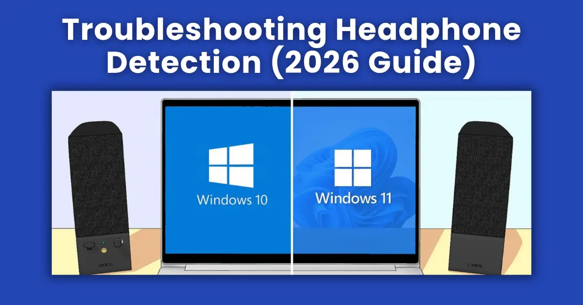 Troubleshooting headphone detection in Windows 11 — Sound Settings showing headphones not detected and the fix
