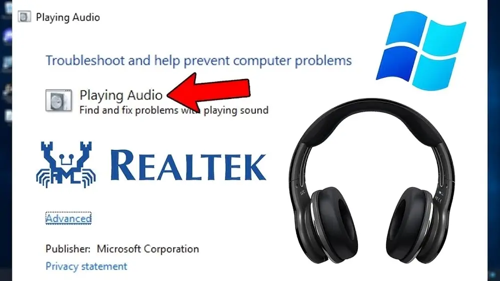 Windows 11 Playing Audio Troubleshooter in Settings — Other troubleshooters page showing Run button