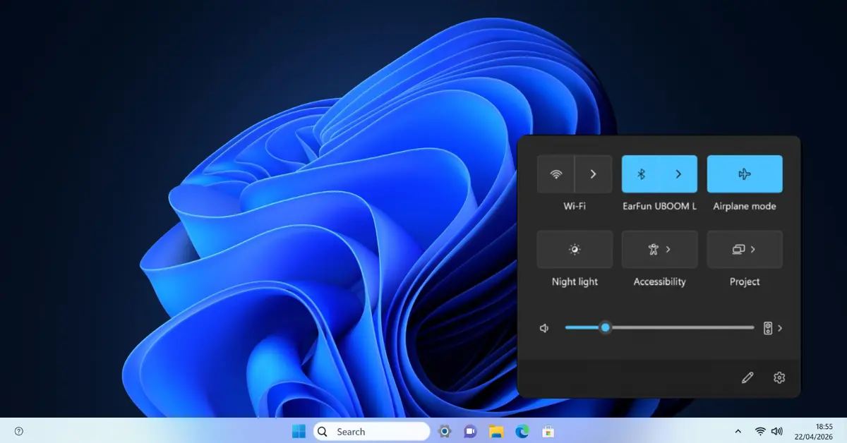 Windows 11 Settings app showing System → Sound page with the Output section expanded, displaying a dropdown menu listing available audio devices including speakers, headphones, and Bluetooth speaker options